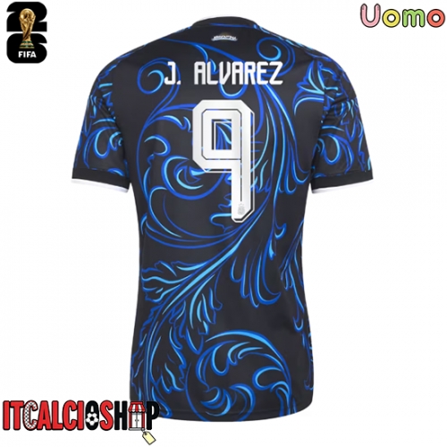 Argentina Julian Alvarez #9 Seconda Maglia Mondiali 2026 Manica Corta